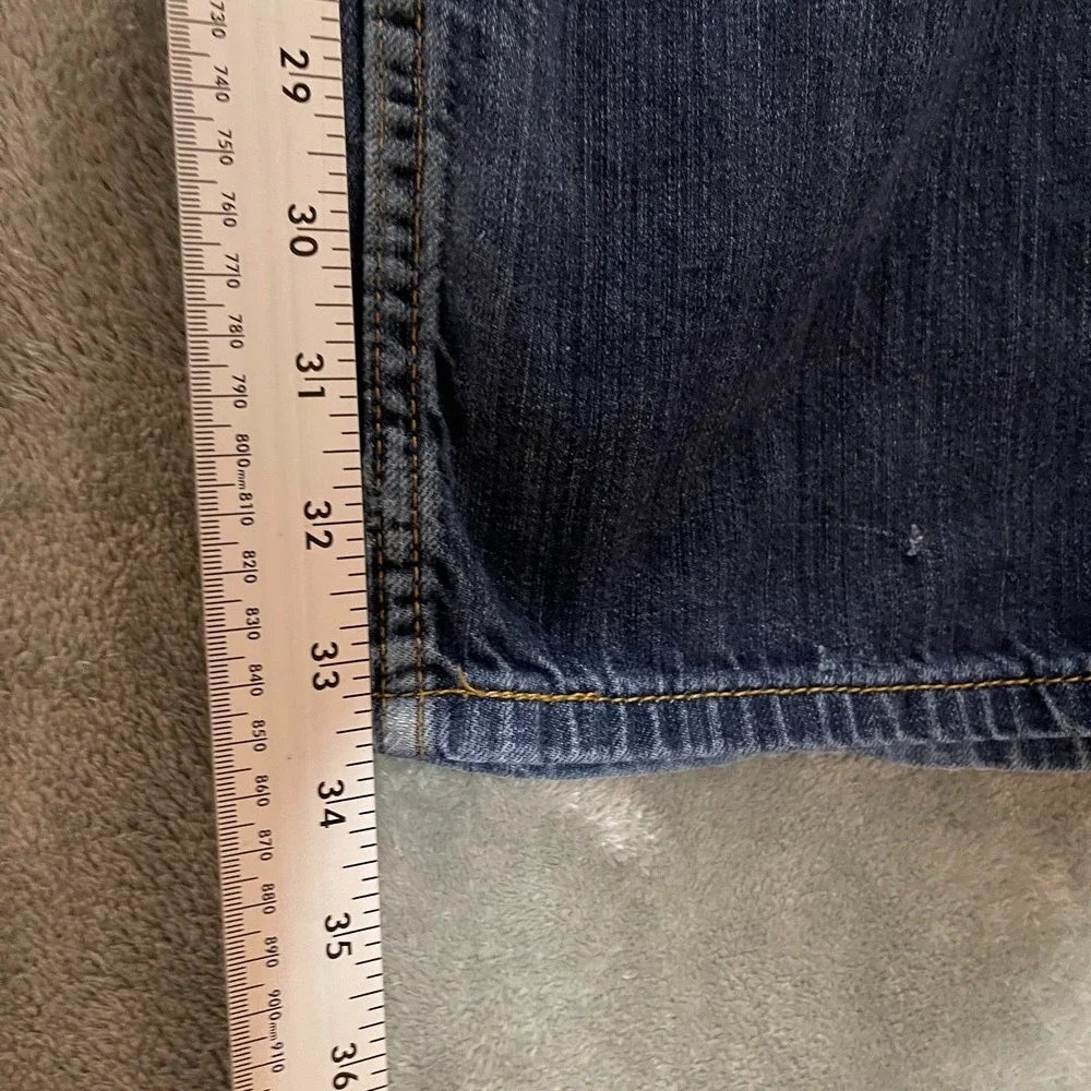 Levis 505 Mens Regular Straight Distressed Jean 36x34 Cotton Classic Casual Blue